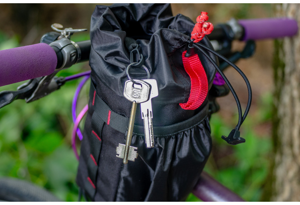 Сумка на кермо KasyBag Pocket Pack One hand [Black Red]