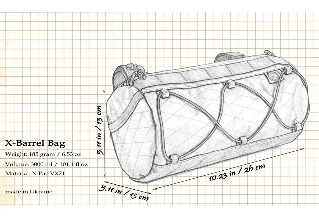 Сумка на кермо KasyBag X-Barrel Bag COLORFUL