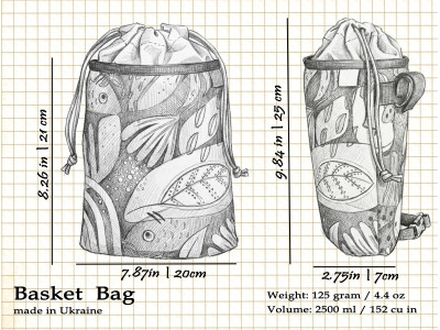 Сумка на кермо KasyBag SB Basket [Fish]