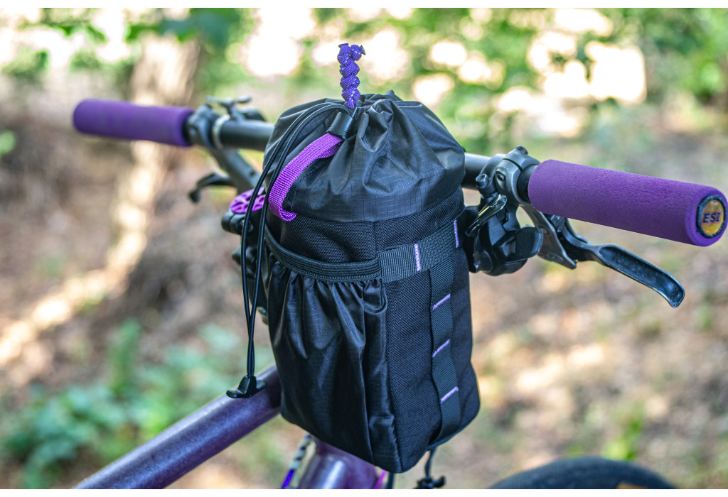 Сумка на кермо KasyBag Pocket Pack One hand [Black Purple]