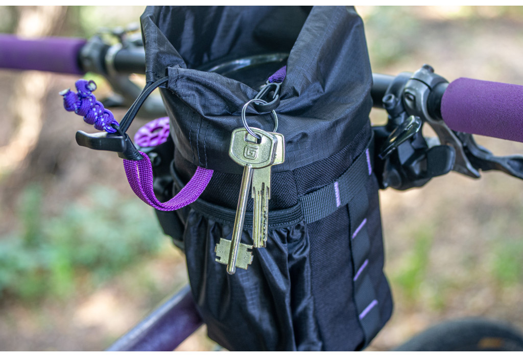 Сумка на кермо KasyBag Pocket Pack One hand [Black Purple]