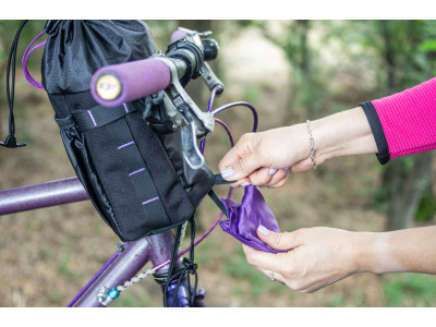 Сумка на кермо KasyBag Pocket Pack One hand [Black Purple]
