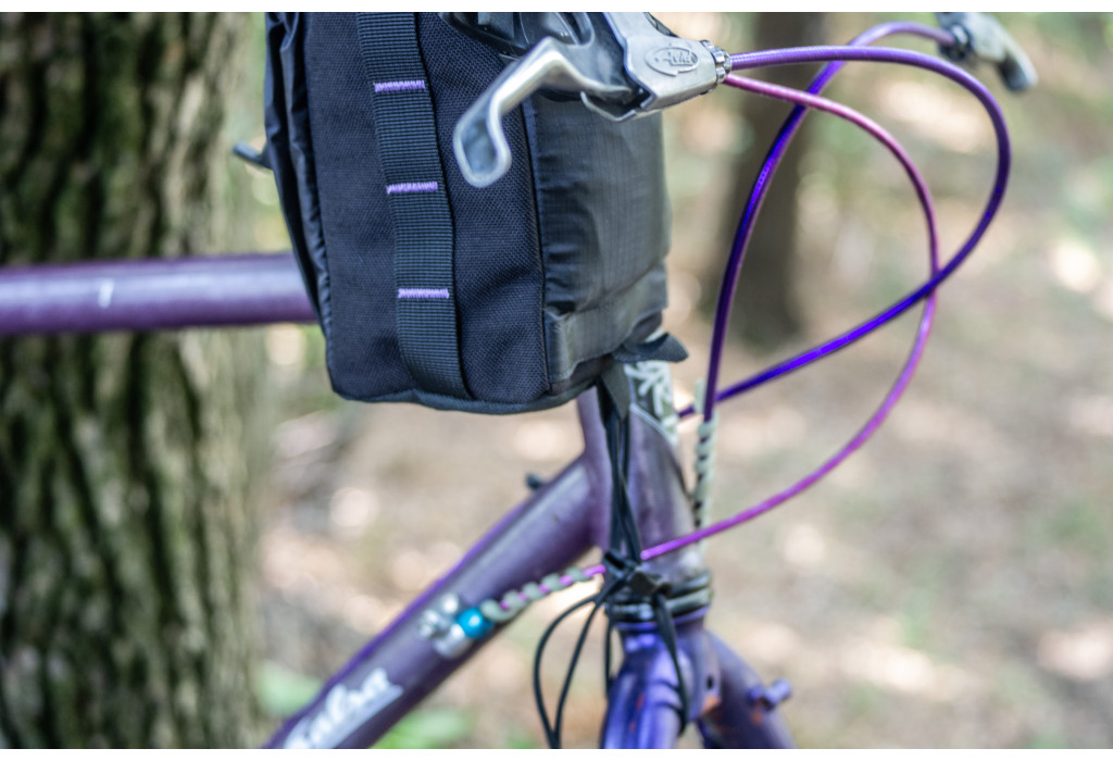 Сумка на кермо KasyBag Pocket Pack One hand [Black Purple]