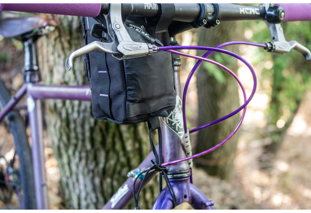 Сумка на кермо KasyBag Pocket Pack One hand [Black Purple]