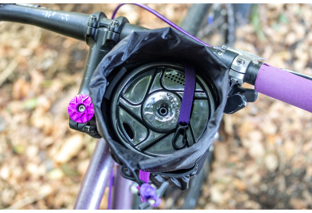 Сумка на кермо KasyBag Pocket Pack One hand [Black Purple]