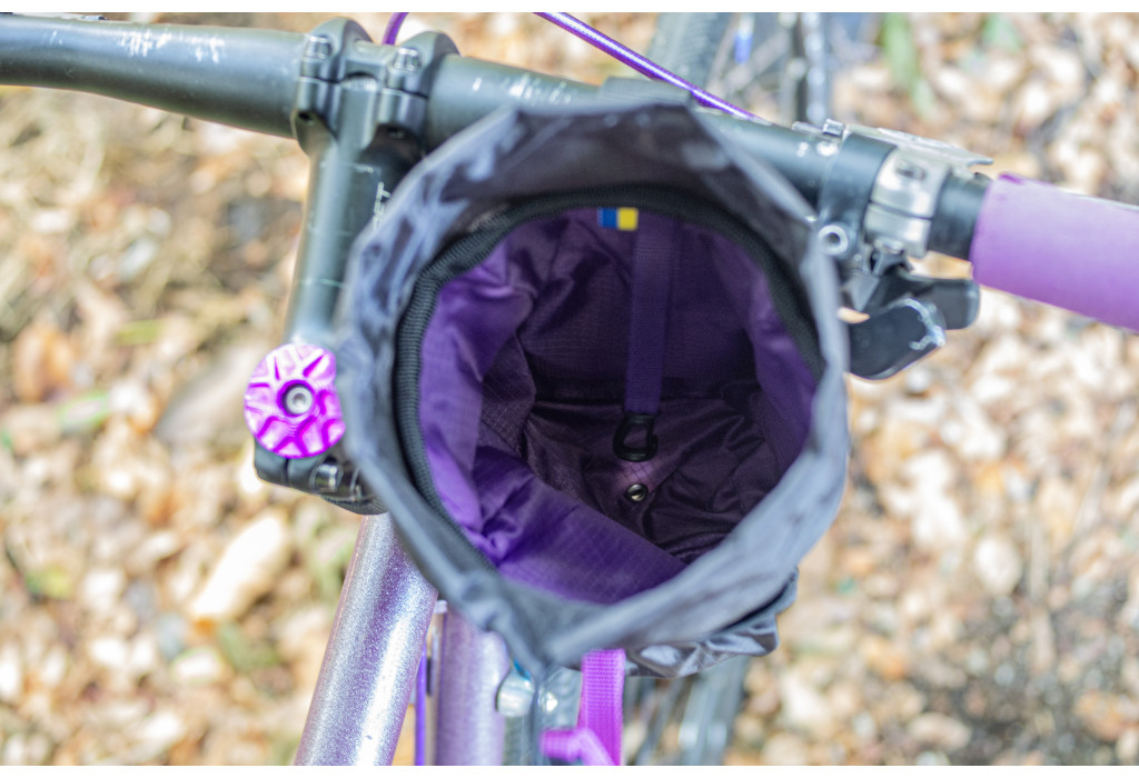 Сумка на кермо KasyBag Pocket Pack One hand [Black Purple]