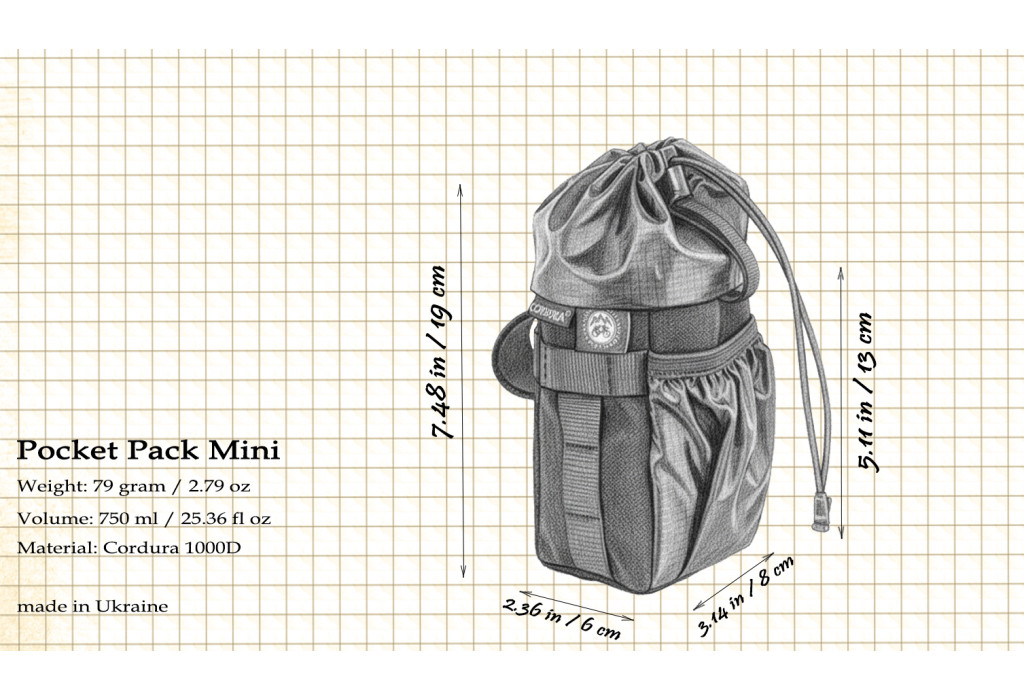 Сумка на кермо KasyBag Pocket Pack One hand Mini [Total Black]