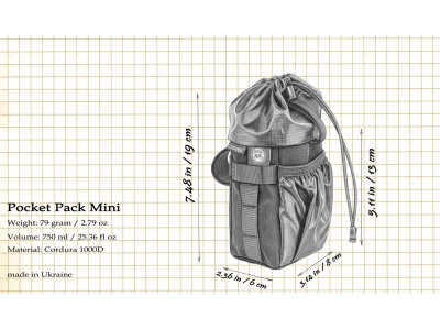Сумка на кермо KasyBag Pocket Pack One hand Mini [Dark Forest]