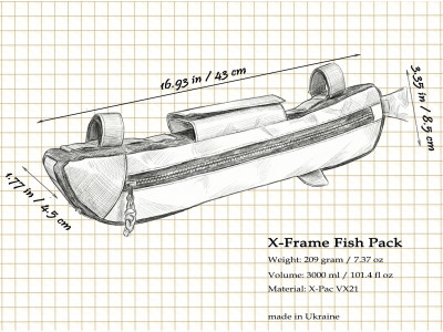 Внутрішньорамна сумка KasyBag X-Frame Fish Pack [CUSTOM]