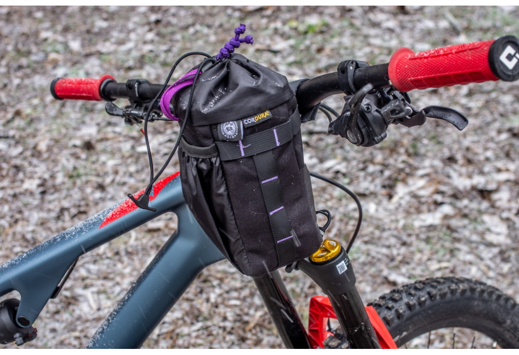 Сумка на кермо KasyBag Pocket Pack One hand [Black Purple]