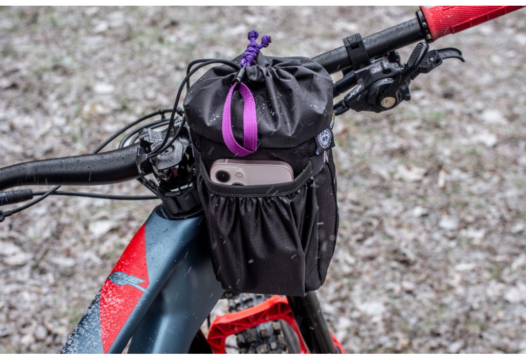 Сумка на кермо KasyBag Pocket Pack One hand [Black Purple]