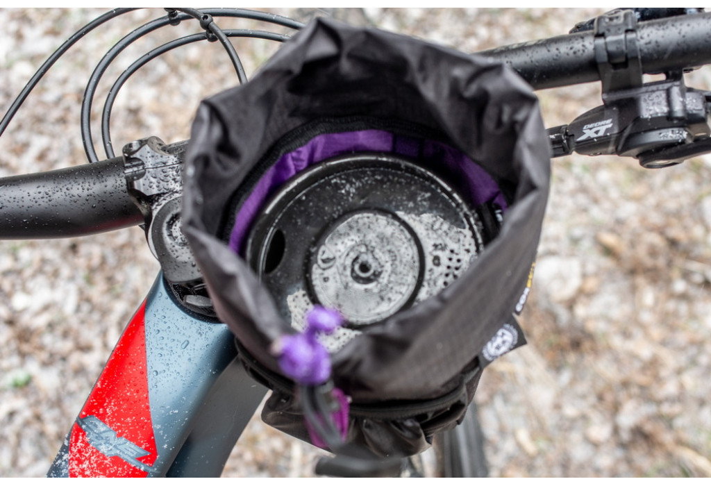 Сумка на кермо KasyBag Pocket Pack One hand [Black Purple]