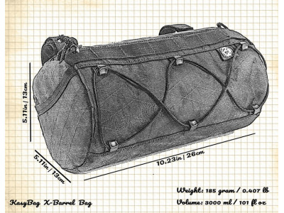 Сумка на кермо KasyBag X-Barrel Bag [Black]