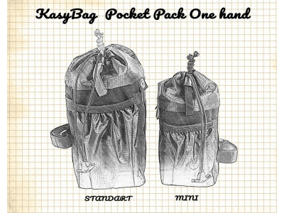 Сумка на кермо KasyBag Pocket Pack One hand Mini [Total Black]