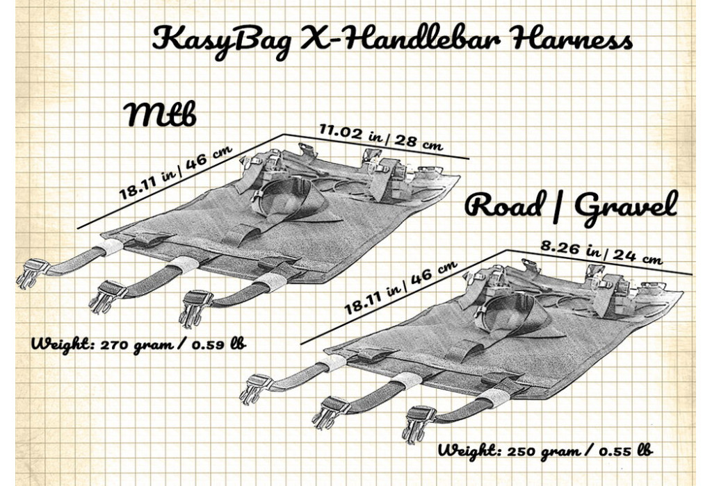 Система на кермо KasyBag Handlebar X-Harness ROAD